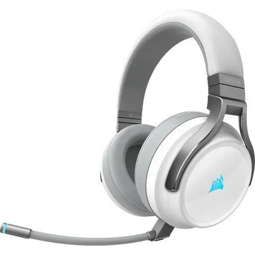 VIRTUOSO RGB Wireless - White Gaming Headset, 50 mm Lautsprecher, abnehmbares Mikrofon und Memory Foam-Ohrpolster für ultimativen Komfort und Klangqualität