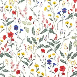 Home Fashion, Pretty Meadow, Lunch-Servietten aufgefaltetes Maß 33 cm x 33 cm, im Viertelfalz, 20 Stück pro Pack