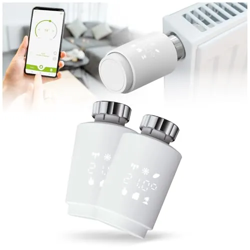 Olympia HT-02Y Smart Thermostat WiFi – Heizkörperthermostat mit Tuya-App