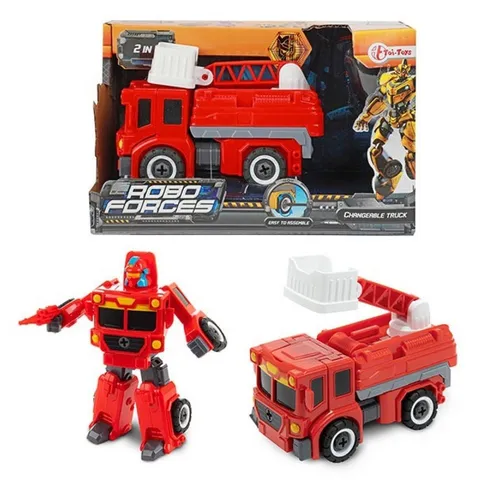 Toi-Toys Roboter Feuerwehr Auto Roboter Transformer ROBOFORCES