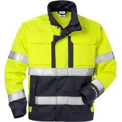 Flame Hi-Vis Jacke 125938-171 Gr. XS gelb/marine - Arbeits- & Schutzkleidung mit hervorragendem Schutz: EN-zertifiziert, verdeckter Reißverschluss und verstellbare Elemente für optimalen Komfort und Sicherheit.