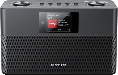 Kenwood CR-ST100S-B - Smart-Radio in Schwarz mit DAB+, Bluetooth und USB, beeindruckender Sound mit 2 x 10 W RMS und intuitiver Bedienung