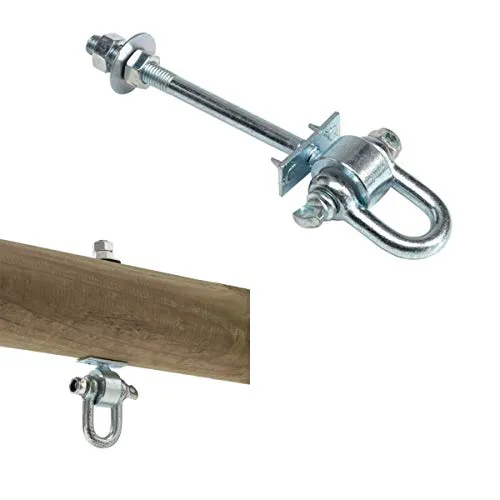 Gartenwelt Riegelsberger Schaukelhaken Safety Type D+ M12 für Balken 90-120 mm zum Durchschrauben