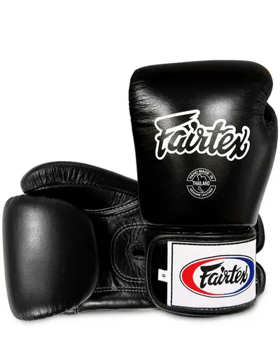 Fairtex Boxhandschuhe Fairtex BGV 1 Leder Boxhandschuhe Tight-Fit, Schwarz, Fairtex BGV1 – Spür den Muay Thai Spirit in jedem Schlag.