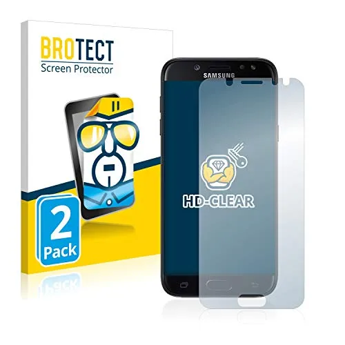 BROTECT (2 Stück Schutzfolie für Samsung Galaxy J5 / J5 Pro (2017) Displayschutz Folie Made in Germany, Ultra-Klar