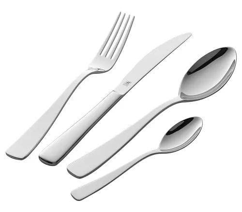 Zwilling Soho Besteckset 68-Tlg - Poliertes Silber - Hochwertiges Besteckset aus Edelstahl 18/10, 68-teilig und spülmaschinengeeignet. Ideal für einen stilvollen Tisch und lange Freude beim Essen.