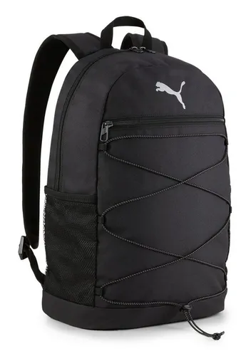 PUMA Unisex Kinder Plus Backpack II - Schwarz Rucksack für jeden Tag - Tagesrucksäcke mit großzügigem Stauraum und stylischem Design, perfekt für Schule und Freizeit.