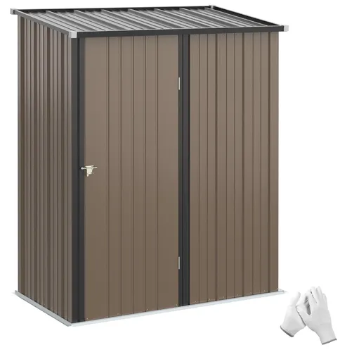 Metall Gerätehaus 1,34m² mit Pultdach