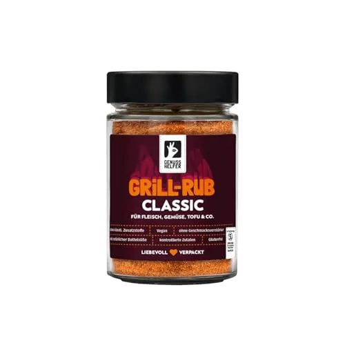 Bremer Gewürzhandel Grill-Rub Classic, BBQ Rub Gewürz, Gewürzmischung für Grillfleisch und Marinaden, 200g