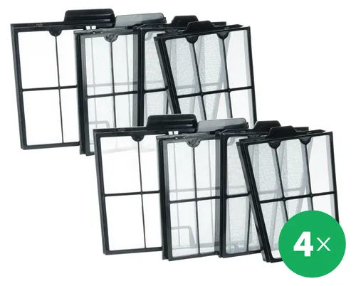 vhbw 8x Grobstaubfilter kompatibel mit Dolphin Quantum S300, S300i, S200, T45, S400, T35 Poolsauger, Poolroboter - Grobfilter, 22 x 19,7 x 7,5 cm