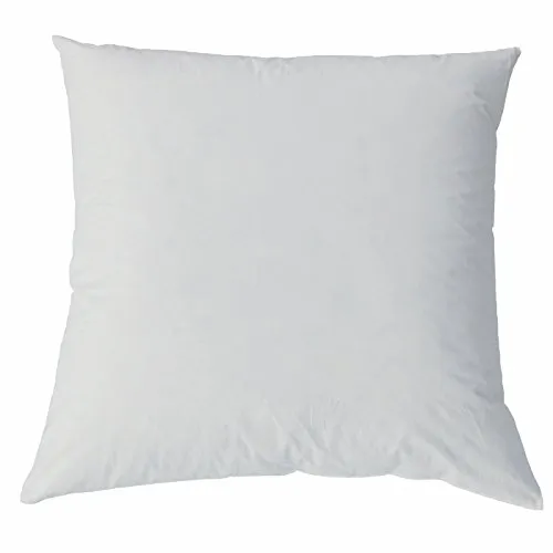 Kuscheliges Daunenkissen 40 x 40 cm Bezug reine Baumwolle Creme (1 Stück)