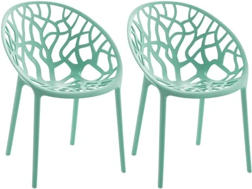 CLP 2er Set Gartenstühle Hope in grün von CLP