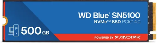 Sandisk WD BLUE SN5100 PCIE 500GB M2 - Festplatte mit 500 GB, M.2 2280-Format und PCIe-Schnittstelle für blitzschnelle Datenübertragungen und verbesserte Systemleistung.