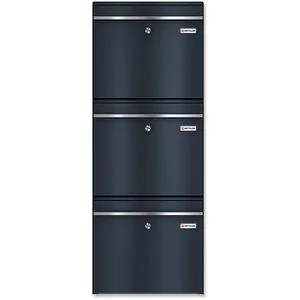 Metzler Briefkasten BK212-V3, anthrazit, aus Stahl, 39 x 103,1 x 11,6 cm