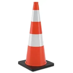 Leitkegel 90 cm - Parkplatzsperre und Verkehrshütchen - Schranken, Pfosten & Pylonen – Robuster 90 cm hoher Pylone aus Kunststoff in leuchtendem Orange für optimale Sichtbarkeit und Sicherheit im Verkehr.