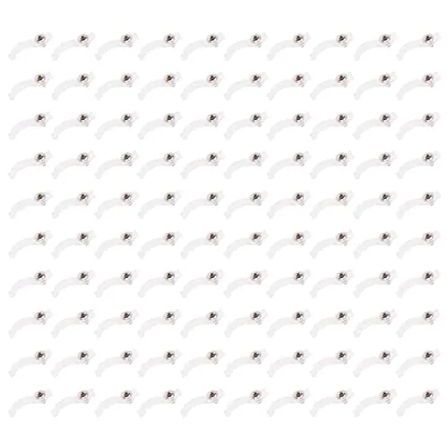 Stück LED-Streifen-Lichtclips mit 100 x Schrauben Montagehalterungen Befestigungsclips für RGB 5050 3528 2835 LED-Streifen – transparent 100