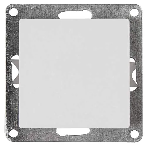 McPower Kreuzschalter | Cup | 250V~/10A, Unterputz, weiß poliert, modernes Design, Klemmanschluss