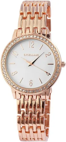 Excellanc Quarzuhr EX0328 - Stilvolle Damenuhr mit Metallband - Elegante Armbanduhr für Damen mit hochwertigem Metallband, ideal für jeden Anlass und perfekt kombinierbar.