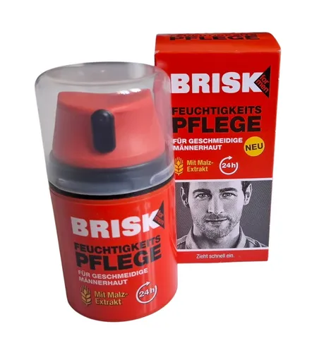 Brisk Feuchtigkeitspflege mit Malz-Extrakt für geschmeidige Männerhaut 50ml
