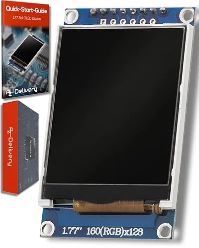 AZDelivery 1,77 Zoll SPI TFT Display 128x160 Pixel ST7735 2,7V – 3,3V kompatibel mit Arduino und Raspberry Pi inklusive E-Book!