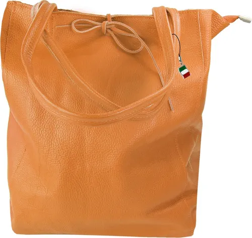 FLORENCE Schultertasche - Elegante Echtleder Shopper für Damen - Schultertaschen in tan hellbraun, aus hochwertigem Echtleder gefertigt. Ideal für stilvolle Auftritte und ausreichend Platz für alle Essentials.