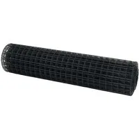 vidaXL Eurozaun Grau 1,2x10 m Stahl - Gartenzäune, moderner PVC-beschichteter Eisen Eurozaun, robust und stilvoll, ideal für Sicherheits- und Dekorationszwecke im Außenbereich.