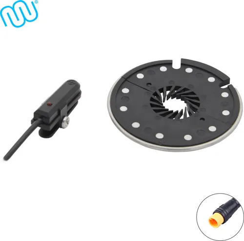windmeile Pedalsensor KT-D12R - Waterproof E-Bike Sensor - E-Scooter - Hochwertiger PAS Sensor mit 12 Magneten für schnelle Reaktionszeiten, einfache Montage ohne Kurbelabnahme, kompatibel mit 24V/36V/48V E-Bike Systemen.