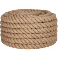 vidaXL Juteseil 25 m in braun von vidaXL