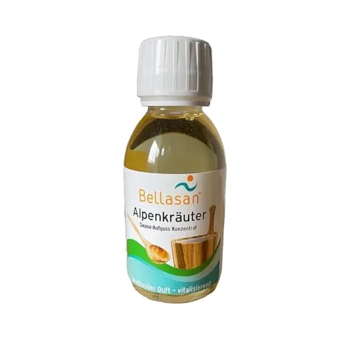 Bellasan Saunaaufguss Alpenkräuter (150 ml) Sauna-Aufgussmittel Saunaduft Aufguss-Konzentrat