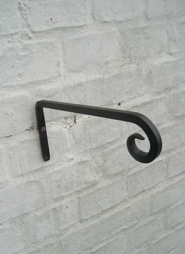 Blumenhaken, Laternenhaken, Wandhaken, Eisenhaken, sehr stabil, massiv