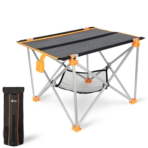 STERNULA Solar Campingtisch faltbar klein leicht I 33W Solarpanel USB und Klapptisch I Outdoor Ausrüstung Ultraleicht I Solar Ladegerät für Handy I Camping Zubehör