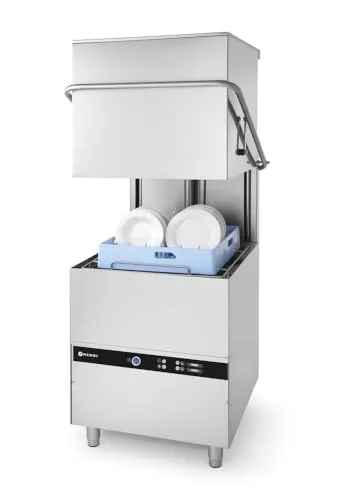 Hendi Haubenspülmaschine 8600W aus Edelstahl