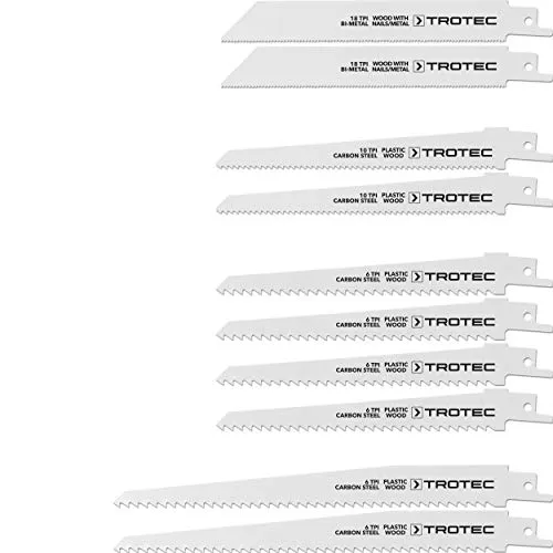Säbelsägeblätter-Set Holz/Metall/Plastik, 10-teilig