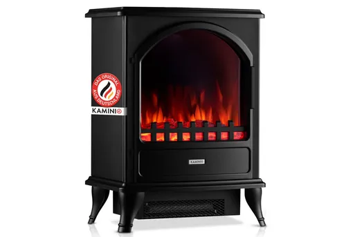 KAMINIO Elektrokamin LENI - 3D-Flammeneffekt und 1800W Heizung - Moderne Elektrokamine für gemütliche Abende. Der LENI von KAMINIO bietet realistische Flammen, einfache Bedienung und ist sicher für Familien. Ideal für jedes Zuhause und CO₂-neutral mit Ökostrom.