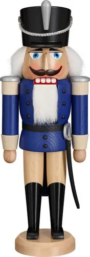 Spezialbesteck & Nussknacker Blau von Seiffener Volkskunst