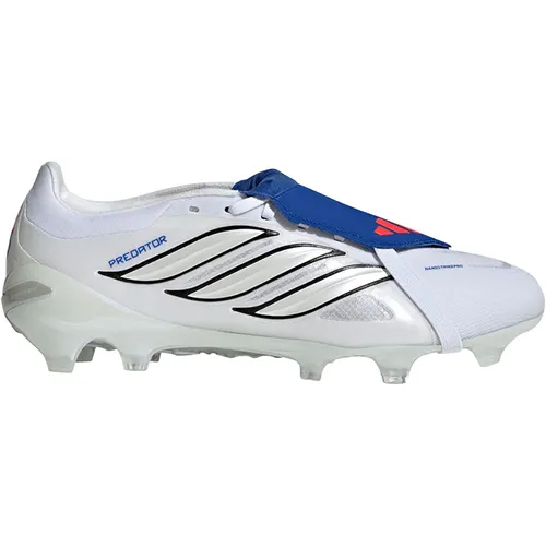 Adidas PREDATOR PRO FT/FG - Weiss - Entfessle dein Potenzial mit dem Adidas Predator Pro Fußballschuh. Er bietet perfekten Grip und Stabilität auf festem Boden, ideal für präzise Schüsse und Kontrolle. Perfekt für Spieler, die das Spiel neu definieren möchten.