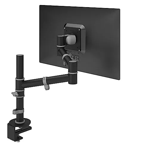 Dataflex Viewgo Monitorarm - Schreibtisch 123 Schwarz, ergonomisch und platzsparend, 360° Drehung für optimalen Blickwinkel