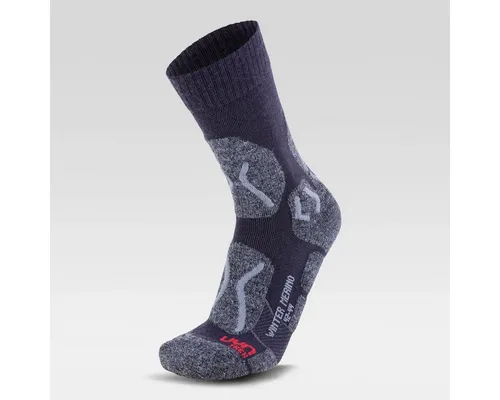 UYN Wandersocken Winter Merino (wärmende Merinowolle) anthrazitgrau/schwarz Herren
