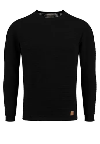 KEY LARGO Herren Pullover MST KLMANUEL - Hochwertiger Pullover mit modernem Streifen-Design, klassischem Rundhalsausschnitt und normaler Passform. Ideal für Büro und Freizeit, vielseitig kombinierbar und in verschiedenen Farben erhältlich.