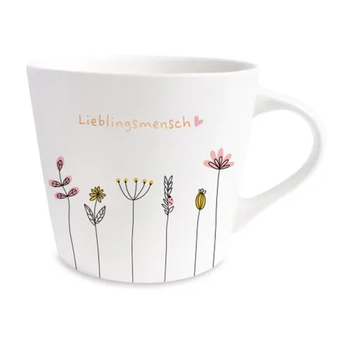 Grafik-Werkstatt Kaffee-Tasse mit 100% Echtgold in weiß von Grafik Werkstatt