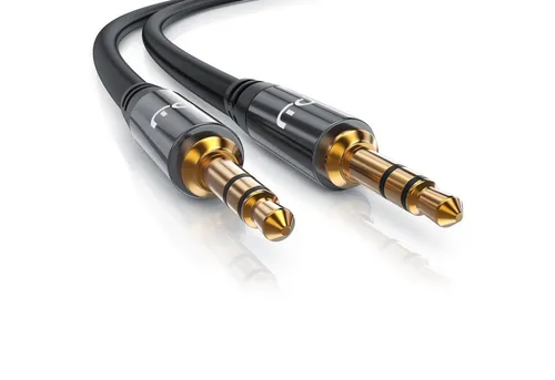 Primewire Audio-Kabel, AUX, 3,5-mm-Klinke (200 cm), HiFi Klinkenkabel für Audiogeräte Premium Series - 2m