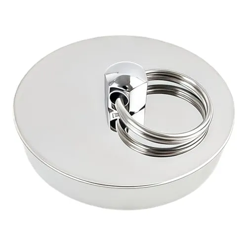 Badewannenstöpsel, Stöpsel Badewanne Waschbecken Stopfen, 42-46mm Abflussstopfen aus Edelstahl und Silikon, Robust und Langlebig, Ideal für Spüle und Badewanne, Einfache Handhabung (1)