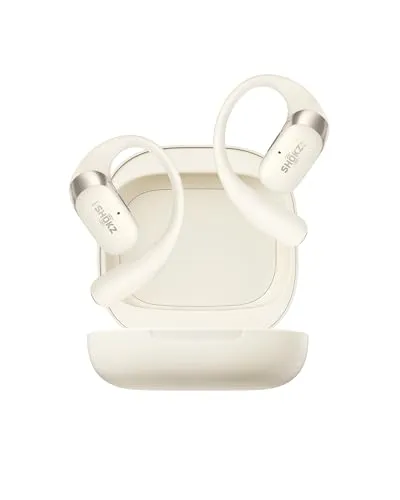 SHOKZ OpenFit 2 Open-Ear-Kopfhörer mit Ohrbügel, 48 Std. Akku, Beige