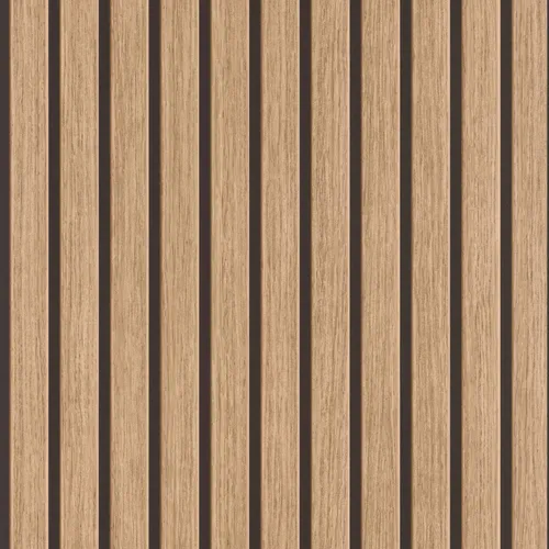 Tesa x Rasch Selbstklebende Tapete Akustikpaneele Optik Braun Beige