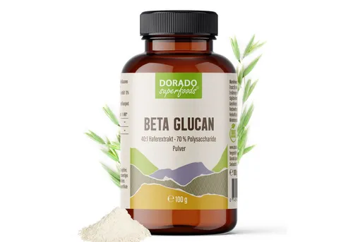 Dorado Superfoods Beta Glucan Pulver aus Haferextrakt 100 g - 70 % Pulver, 100 St., 100 g