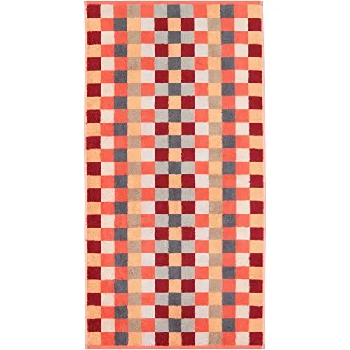 Cawö Handtücher Unique Karo 942 Koralle - 22