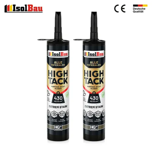 Montagekleber High Tack Baukleber  2x 530g Hybrid Polymer Dichstoff 430kg/10cm²