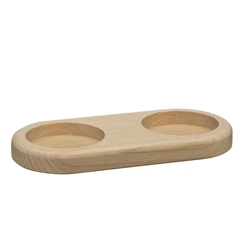 Zassenhaus Mühlenuntersetzer für Gewürzmühlen aus Holz und in der Farbe Buche Natur, Durchmesser 6cm, 036015