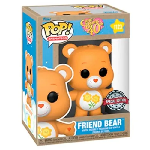 Funko Pop! Care Bears 40th Limited Edition Friend Bear (Earth Day) #1123 - Chibi Figuren, limitierte Auflage zum 40. Jubiläum – perfekt für Sammler und Fans von Care Bears!