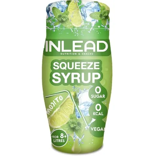 INLEAD - Squeeze Syrup | Kalorienfreier Geschmackskick für Wasser mit intensiver Fruchtvielfalt | Ohne Zucker & Ohne Kalorien | für bis zu 8 Liter - 65ml (Mojito)